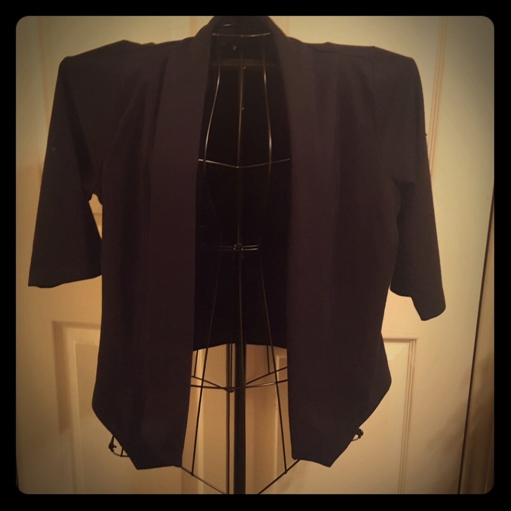 Black drapy blazer